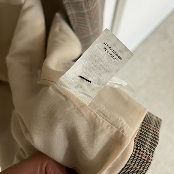 Plaid Double-Breasted Trench Coat - Picture 6 of 11